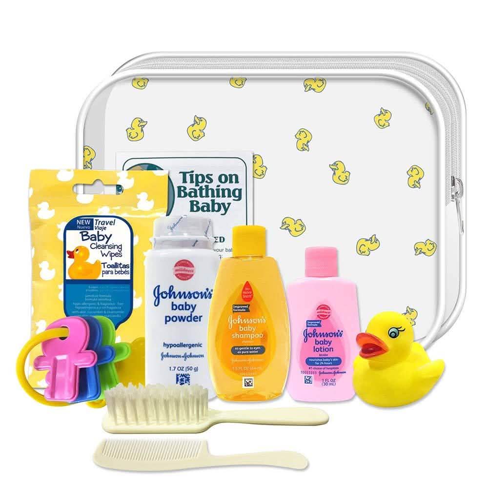 10-Piece: Johnson Newborn Bath Time Kit