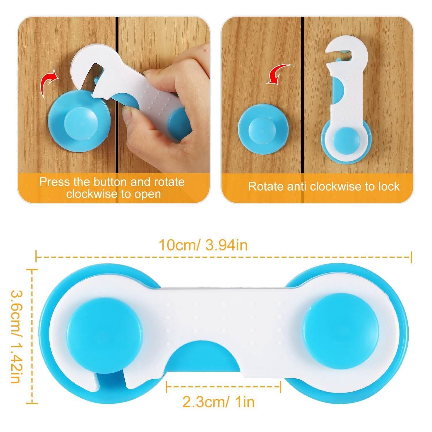 10-Piece: Kids Cabinet Strap Safety Locks
