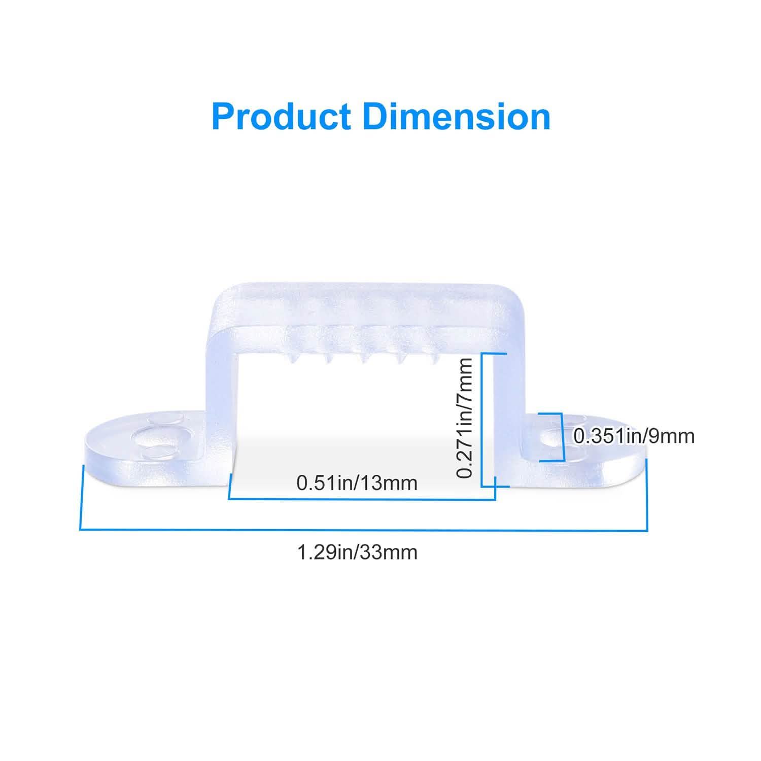 10-Piece: LED Strip Light Clips