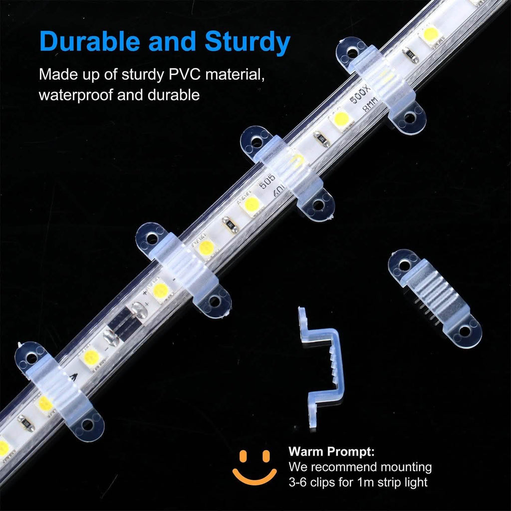 10-Piece: LED Strip Light Clips