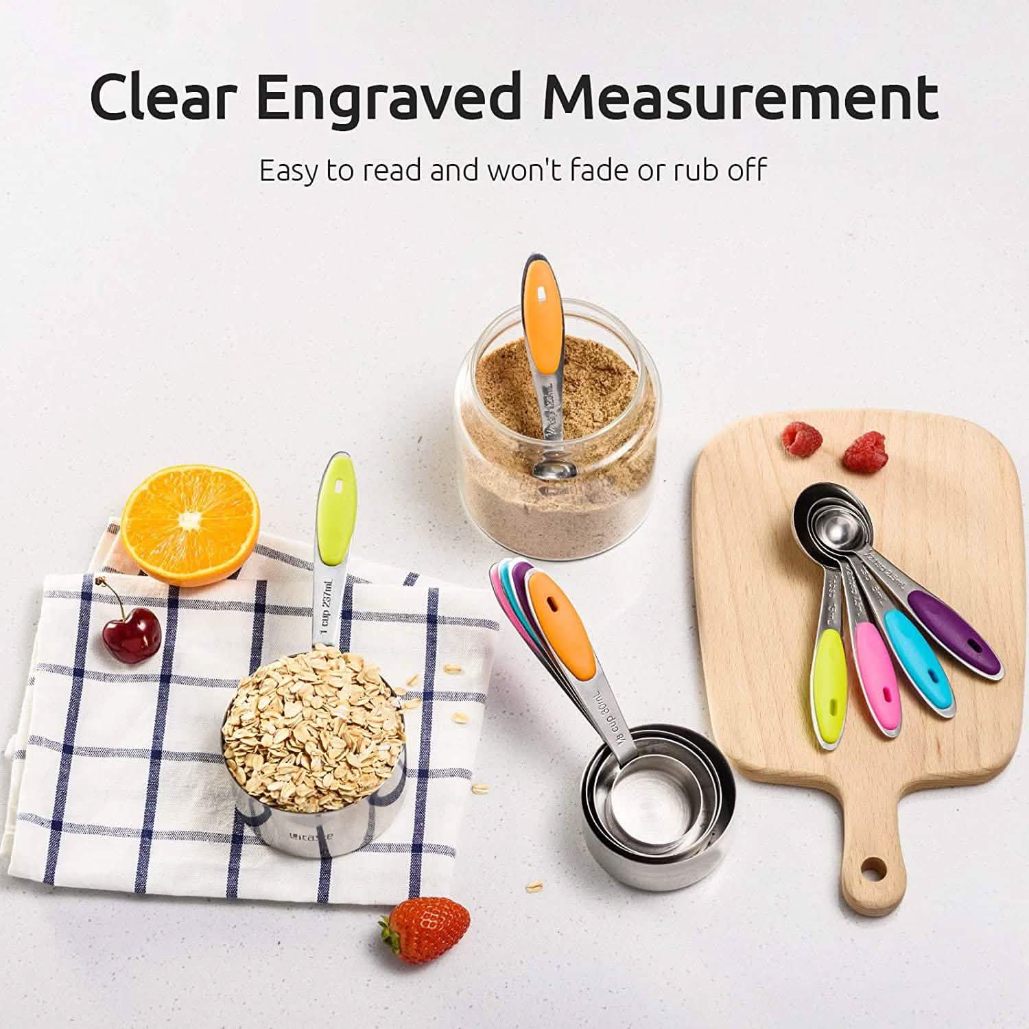 10-Piece: Measuring Cups and Spoons Set