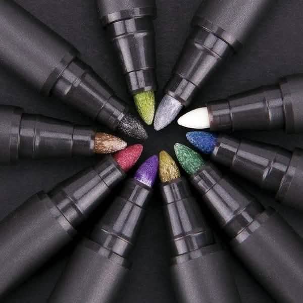 10-Piece: Metallic Paint Marker Pen Permanent