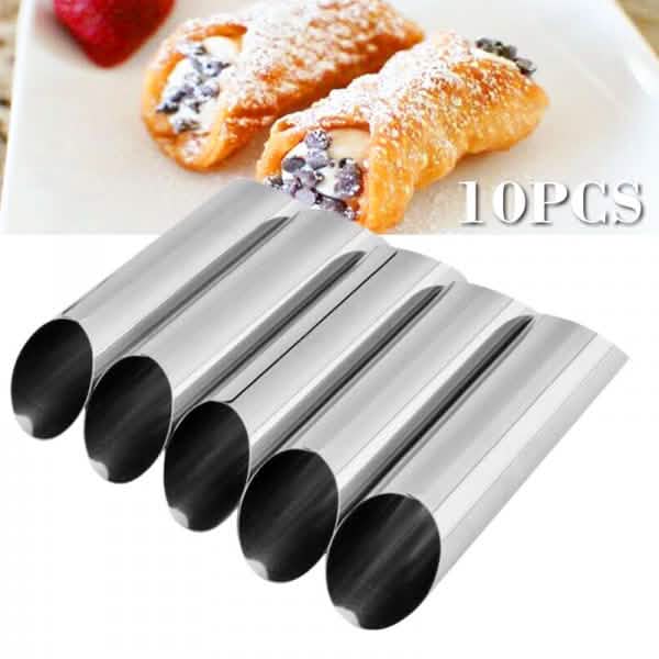 10-Piece: Non-Stick Buttercream Corner Danish Pastry Molds