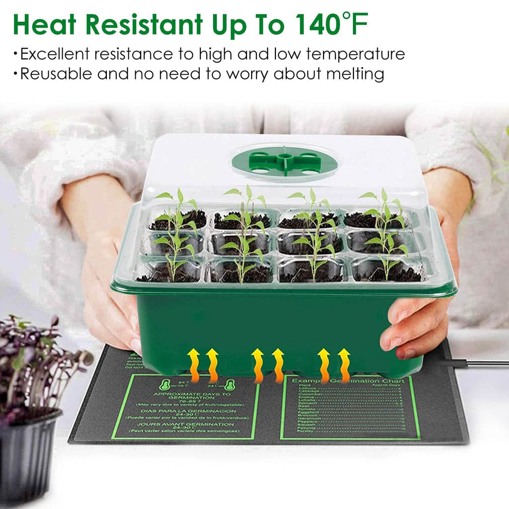 10-Piece: Reusable Seed Starter Tray Kit