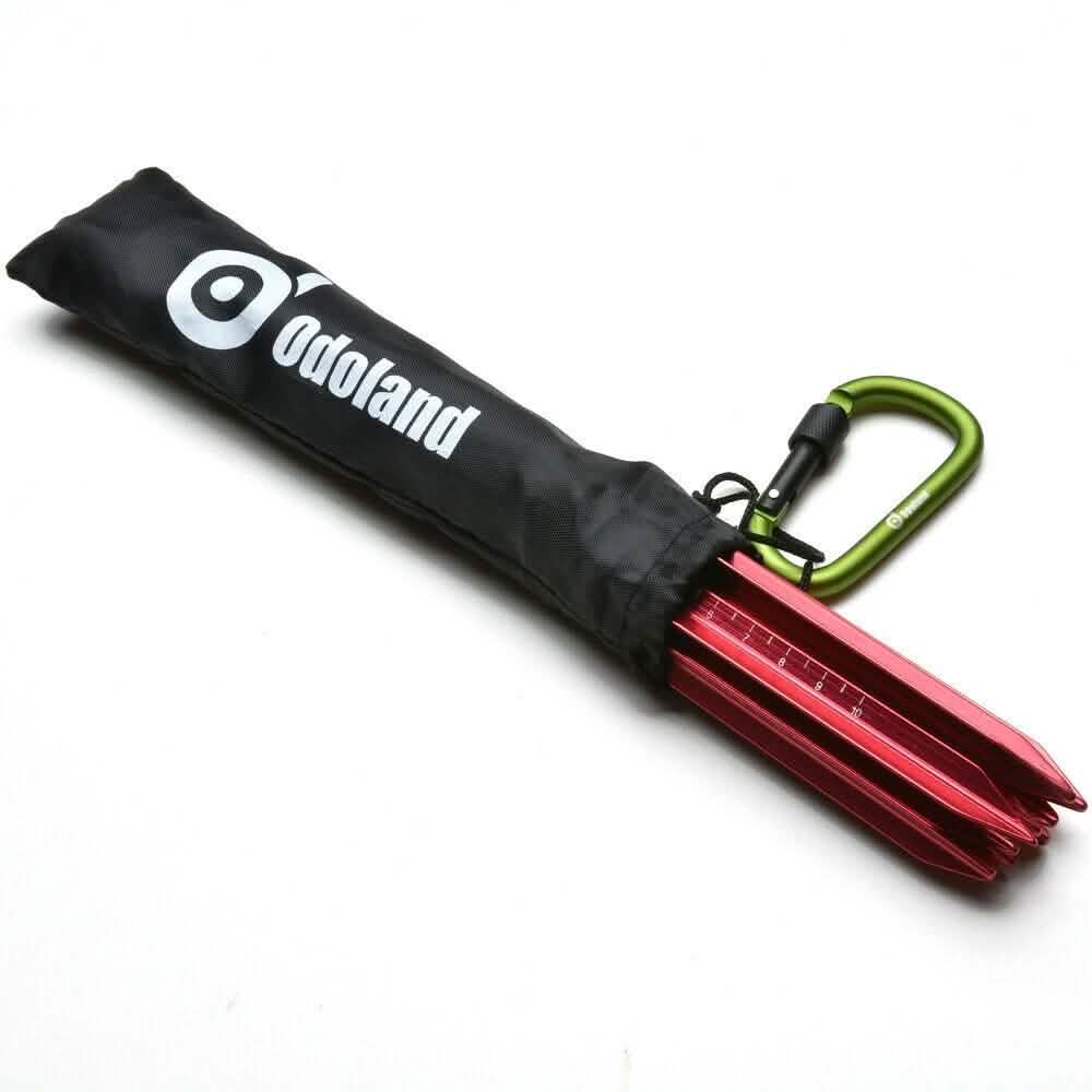 10-Pieces: Camping Superior Aluminum Tent Stake Carabiner Set