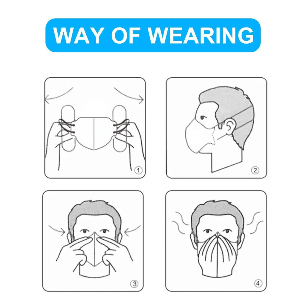 10-Pieces: Disposable KN95 Mask FFP