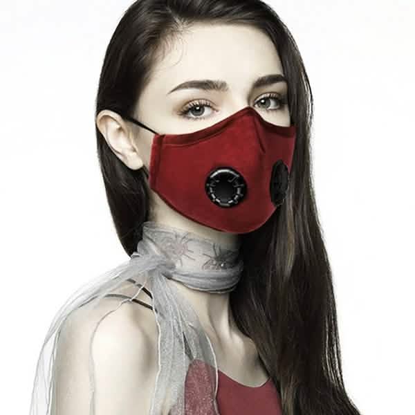 10-Pieces: Double Breathing Valve PM 2.5 Mask Respirator