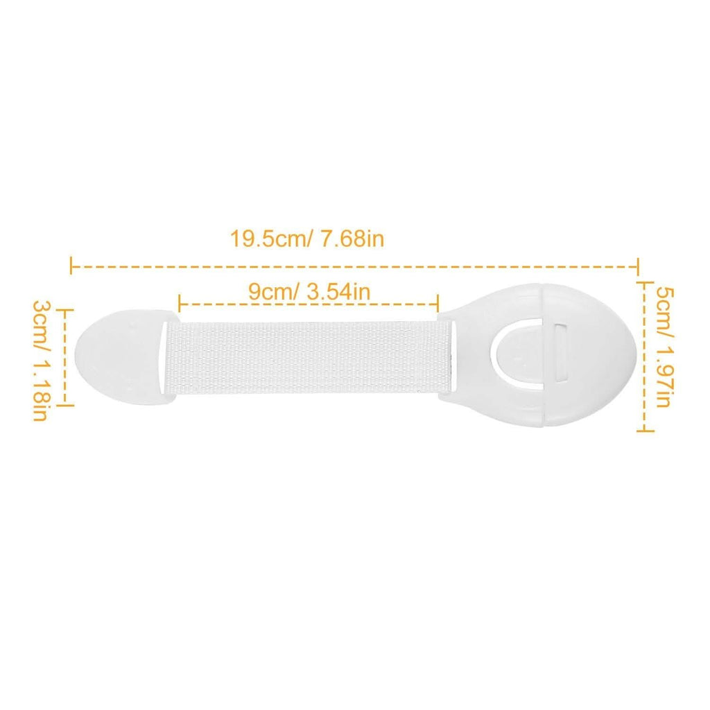10-Pieces: Kids Safety Locks with 5 Furniture Corner Protectors