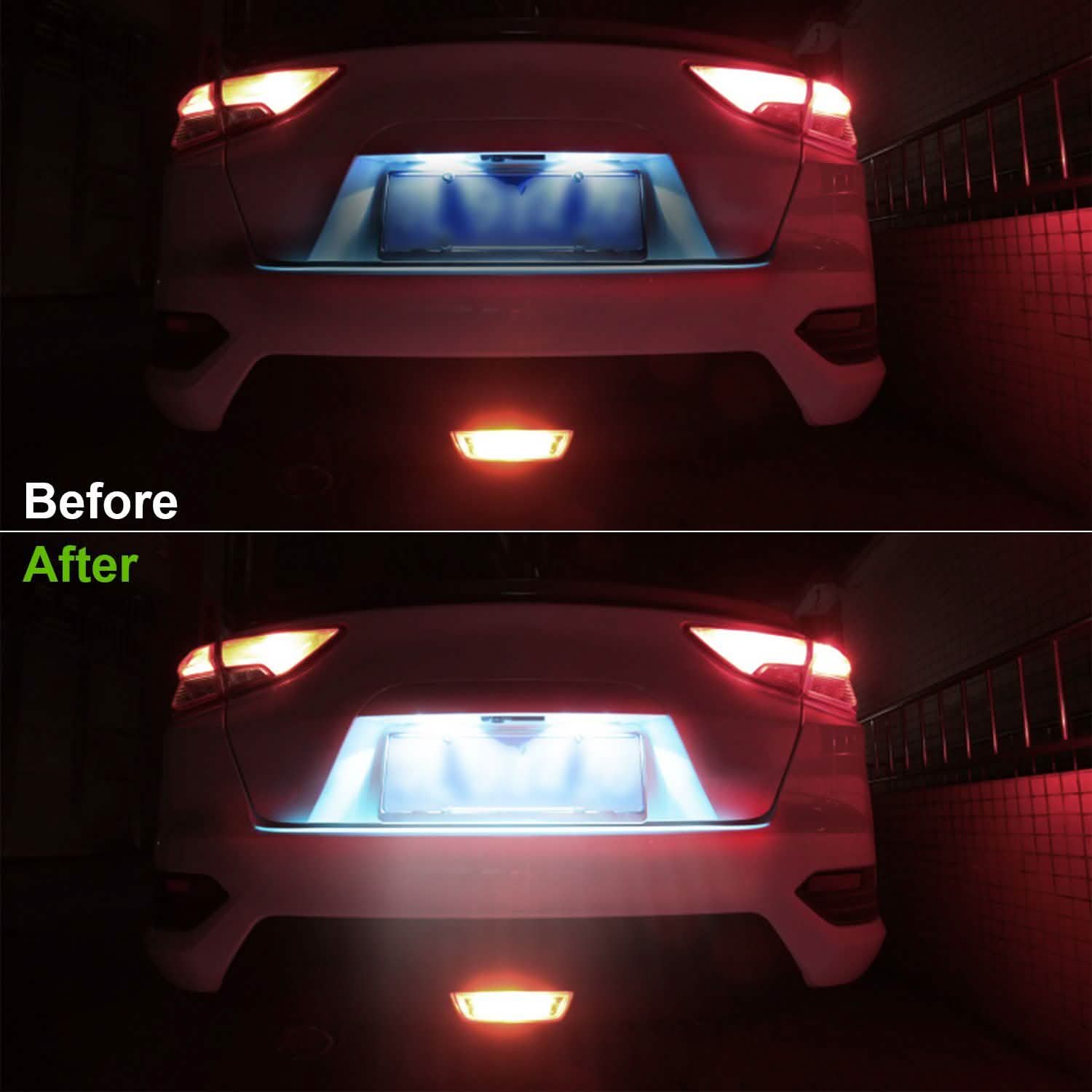 10-Pieces: LED Car Light Bulbs