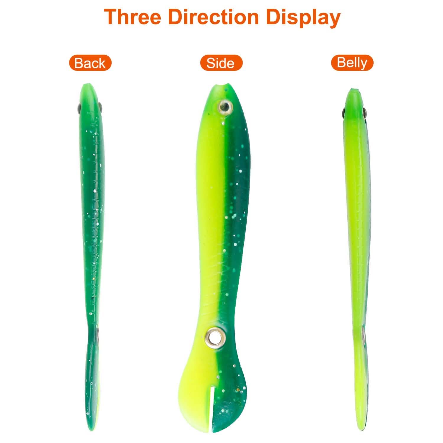 10-Pieces: Realistic Bass Loach Swimming Lure