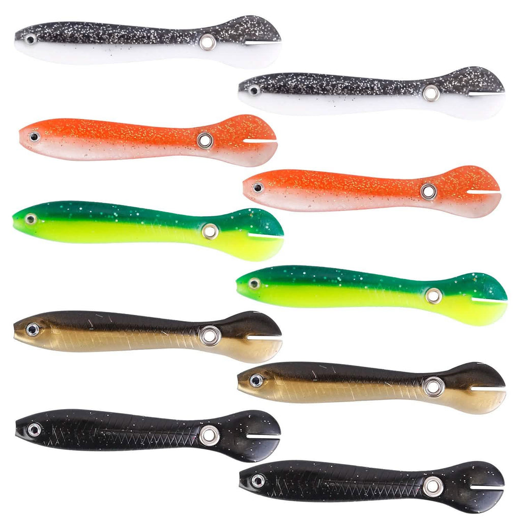 10-Pieces: Realistic Bass Loach Swimming Lure