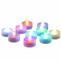 10-Pieces: RGB Submersible Waterproof LED Tea Lights Flameless Candles