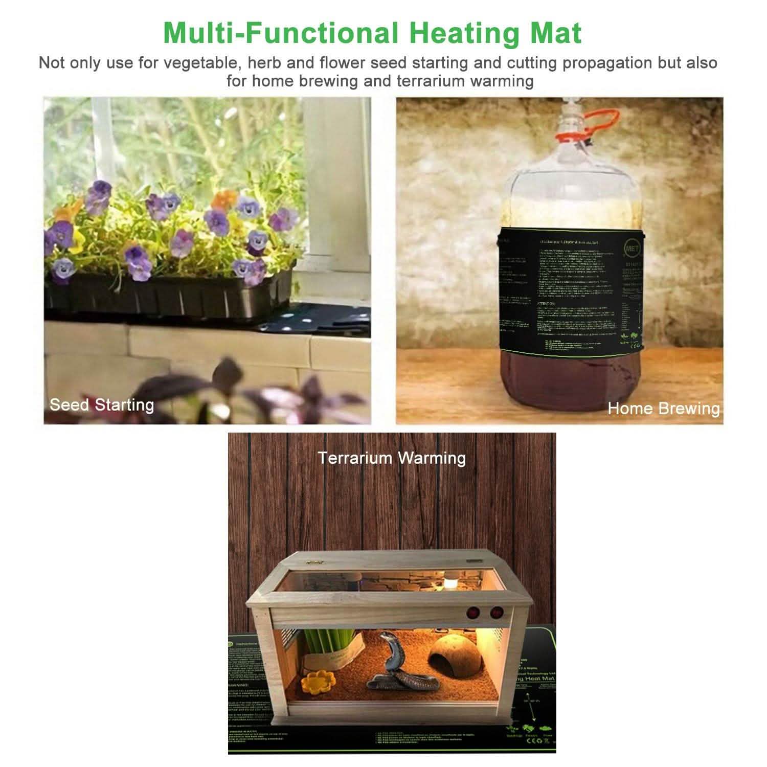 10" x 20" Seedling Heat Mat for Seed Germination