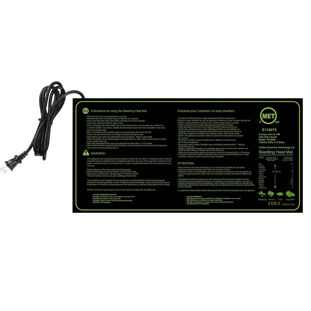 10" x 20" Seedling Heat Mat for Seed Germination