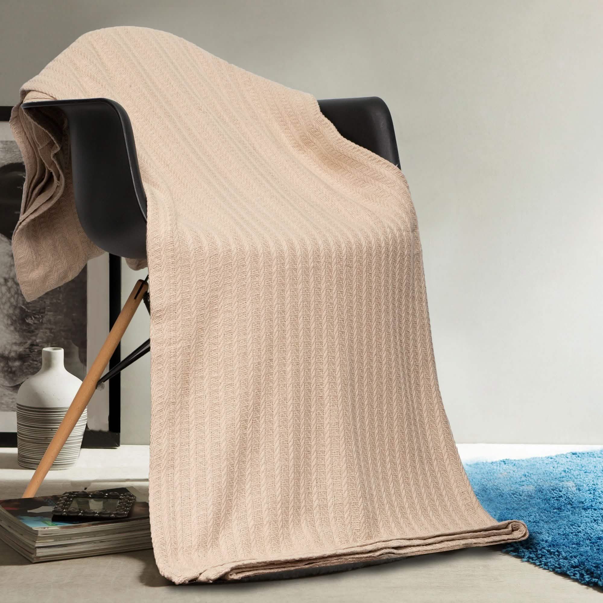 100% Cotton Oversized Heavy Super Soft Throw Blanket Cover