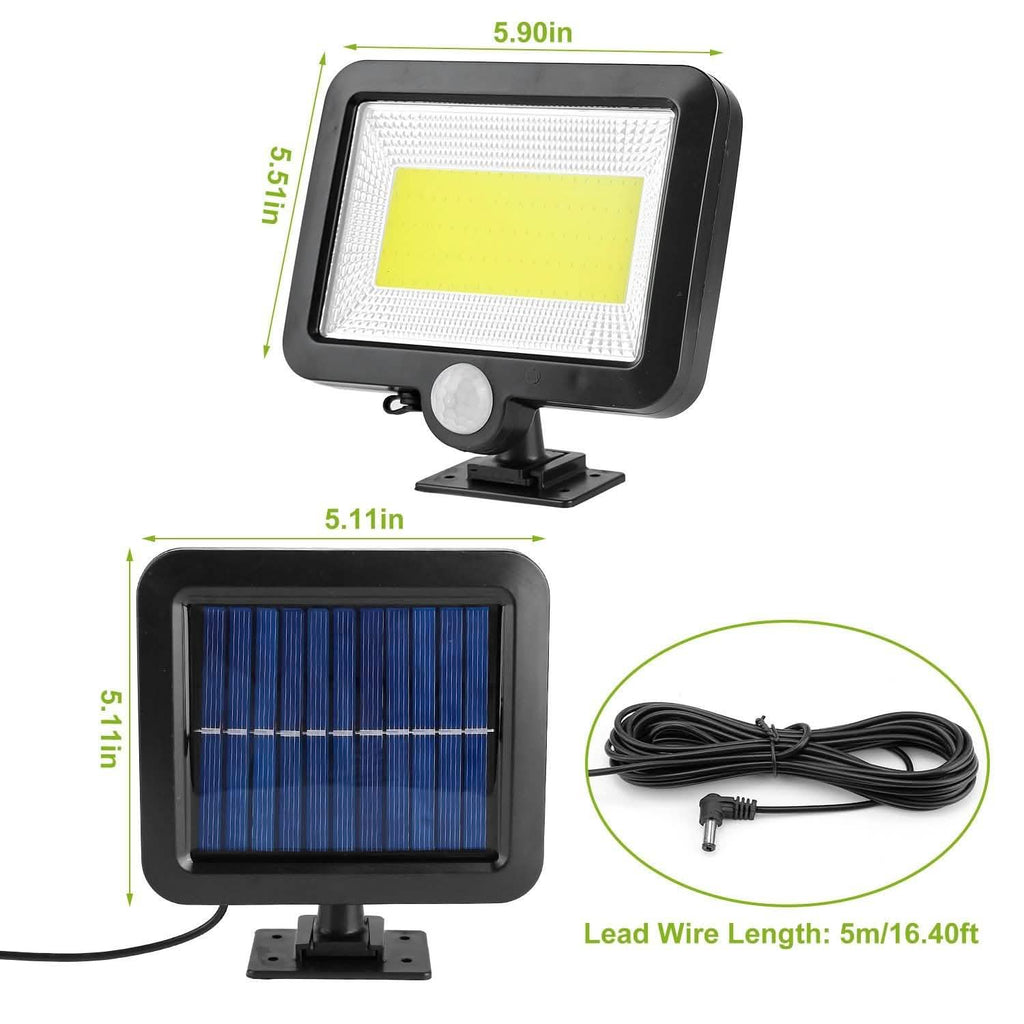 100 LED Solar Powered Wall Lights Outdoor