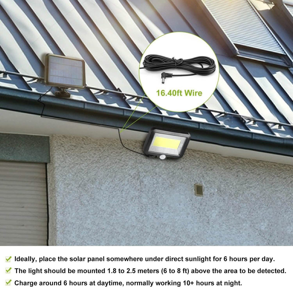 100 LED Solar Powered Wall Lights Outdoor