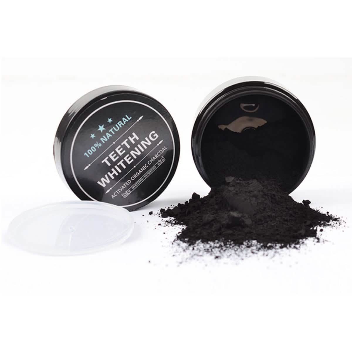 100% Natural Charcoal Teeth Whitening Powder