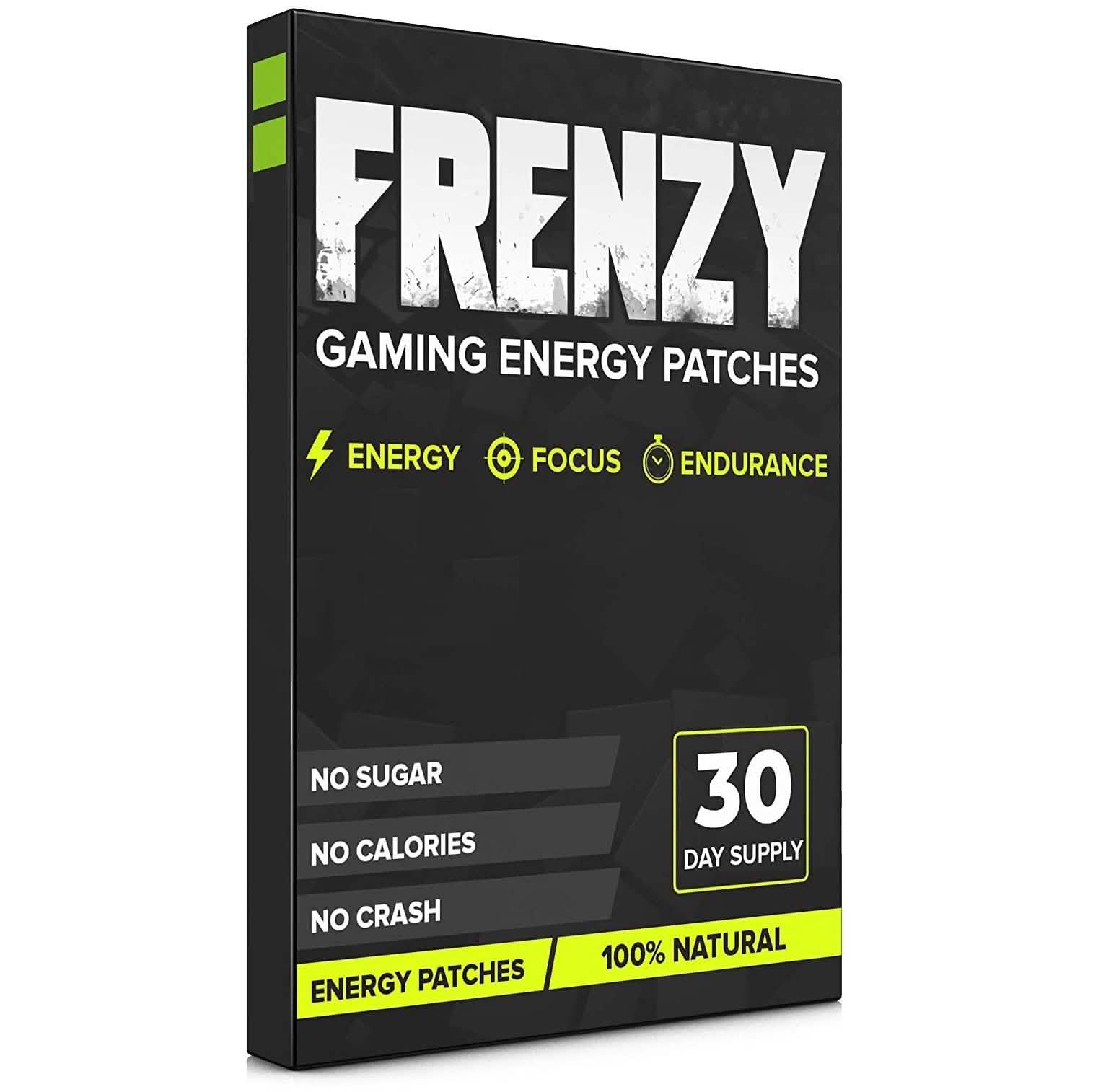 100% Natural Frenzy Gaming Energy Patches