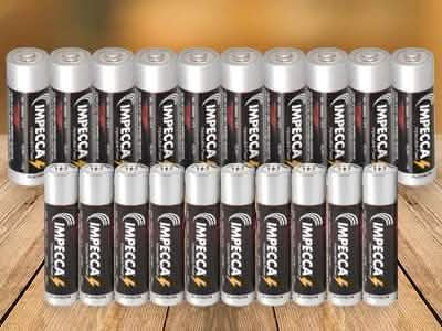 100-Pack: Impecca Alkaline Platinum Batteries