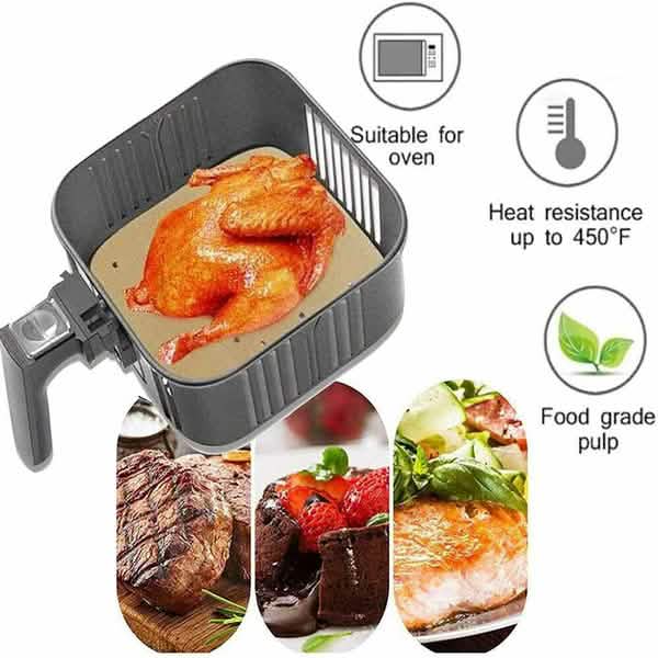 100-Piece: Air Fryer Parchment Paper