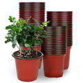100-Piece: Plastic Plant Nursery Pots