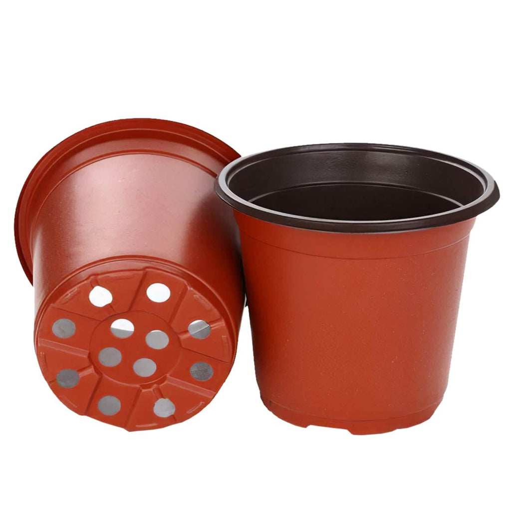 100-Piece: Plastic Plant Nursery Pots