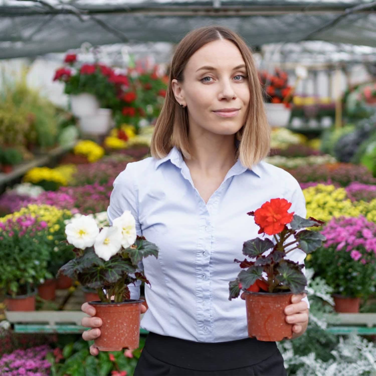 100-Piece: Plastic Plant Nursery Pots