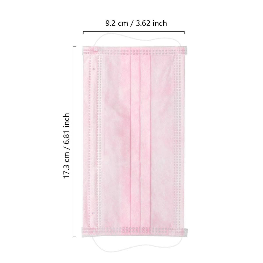 100-Pieces: Disposable 3 Ply Earloop Face Masks