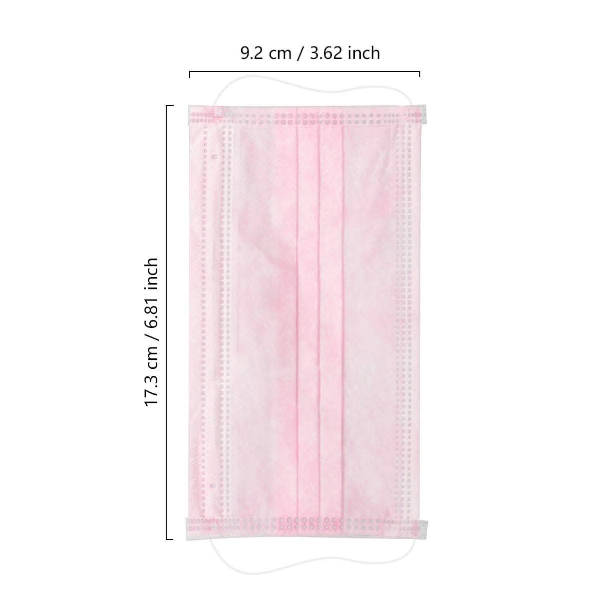 100-Pieces: Disposable 3 Ply Earloop Face Masks