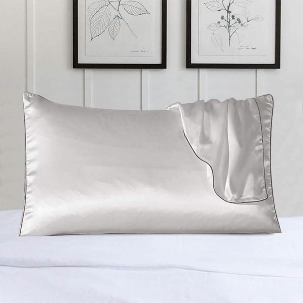 100% Satin Pillow Cover With Trim
