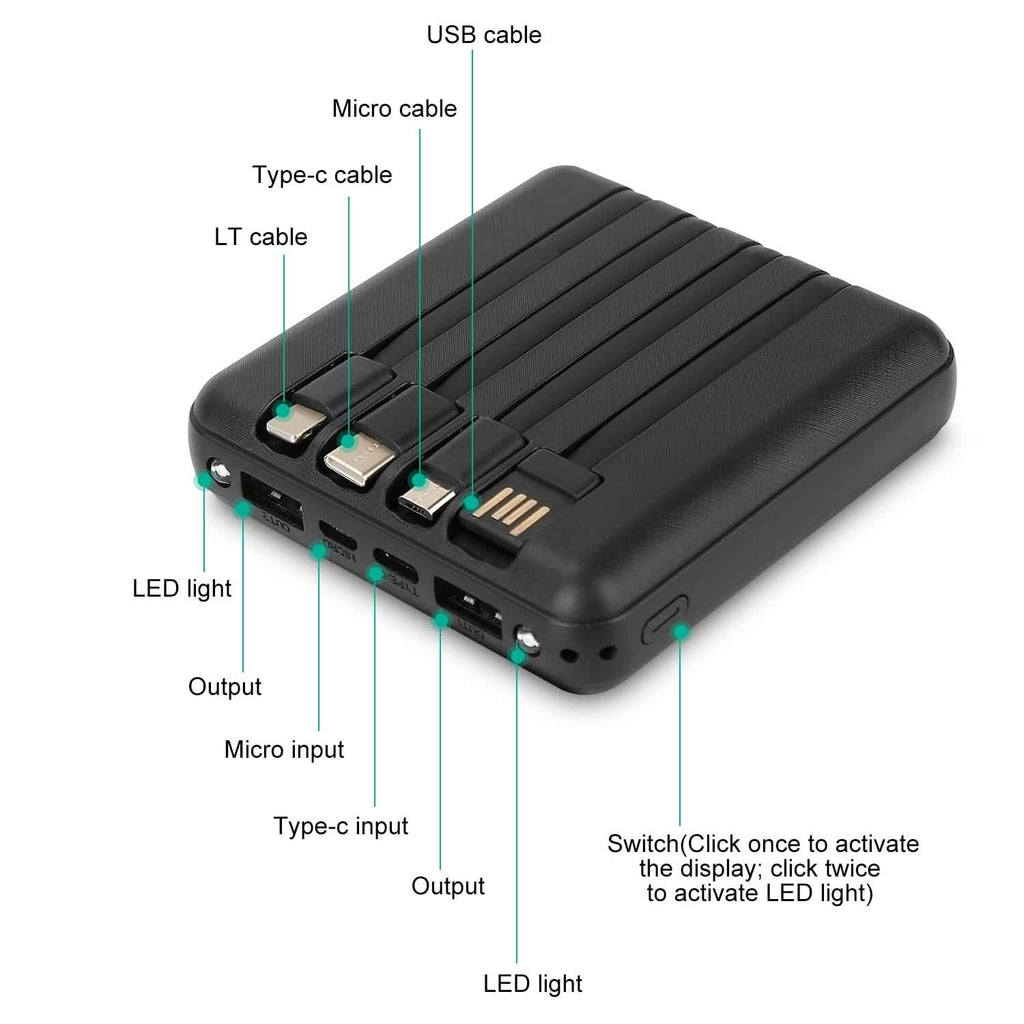 1000mAh Portable Charger Power Bank