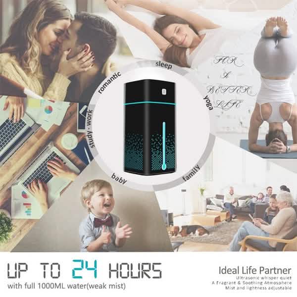 1000ml USB Electric Diffuser Humidifier