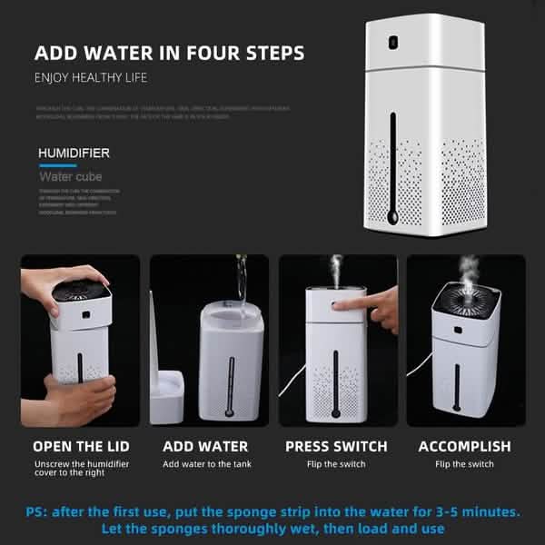 1000ml USB Electric Diffuser Humidifier