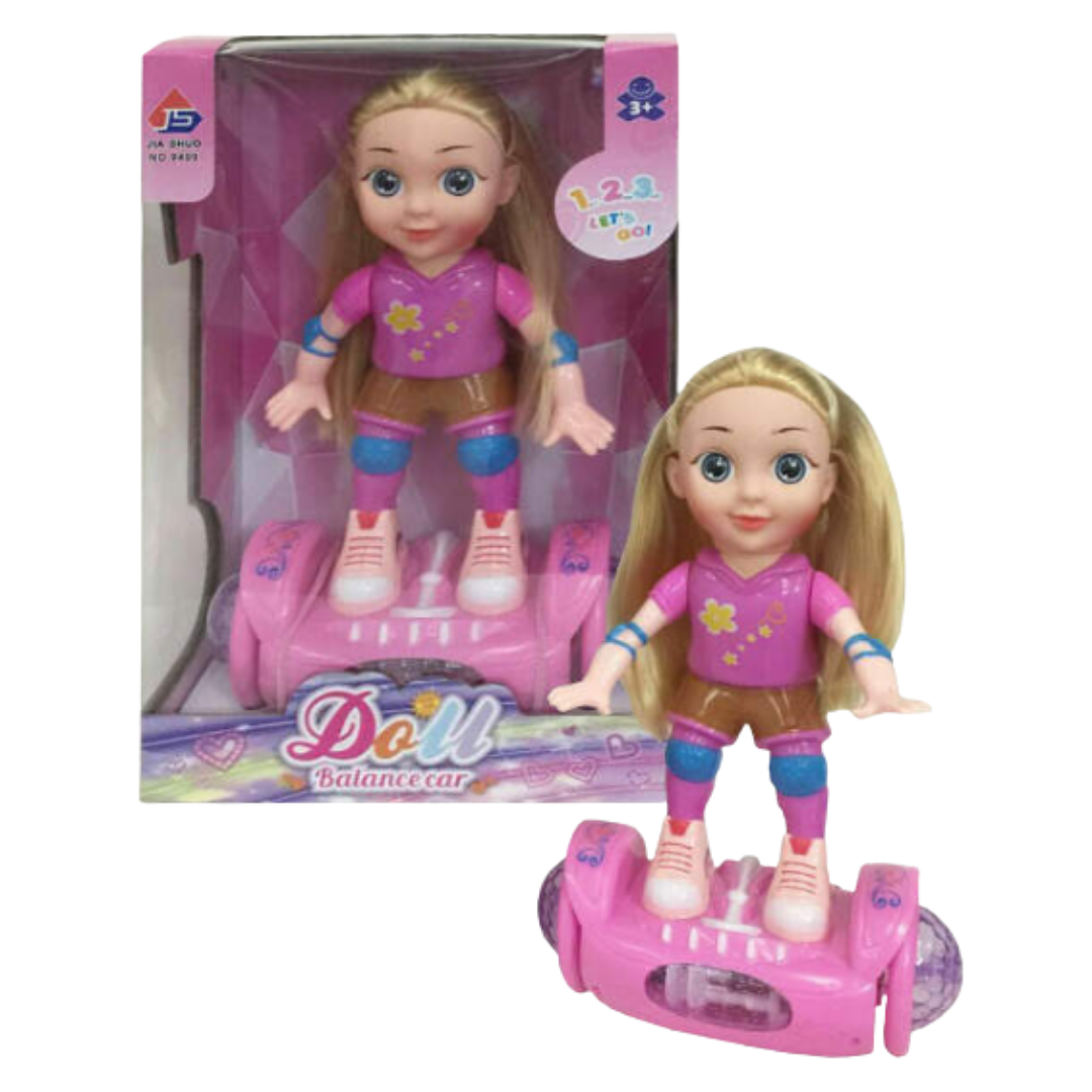 Jia Shuo Electric Balance Car Doll with Lights & Music (Pink)