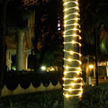 100 LED Solar Power Fairy String Rope Light - Warm White