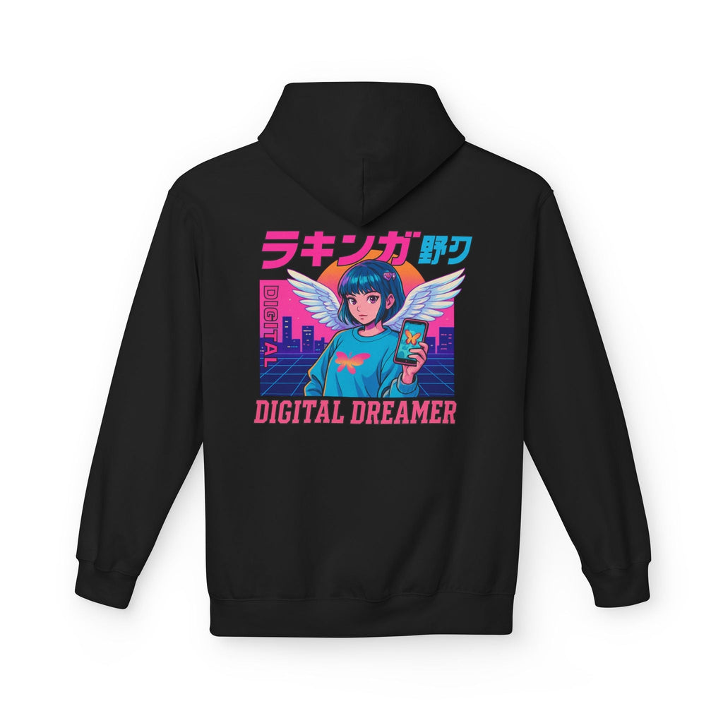 Digital Dreamer Unisex Fleece Hoodie, Cozy Graphic Sweatshirt, Anime Style Hoodie, Perfect Gift for Gamers, Casual Streetwear