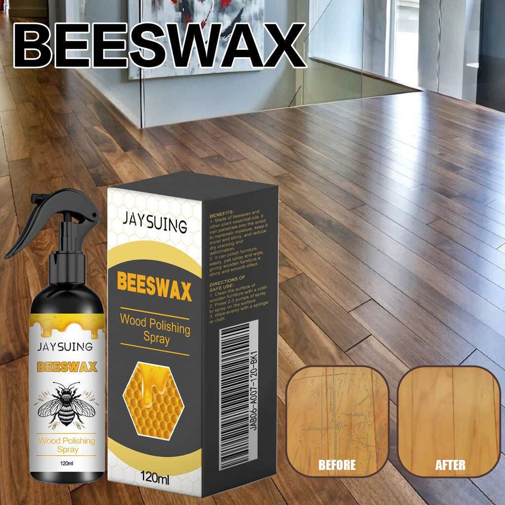 Beeswax Wood Polishing Spray, Furniture Floor Polishing Scratch Renovation Care Spray