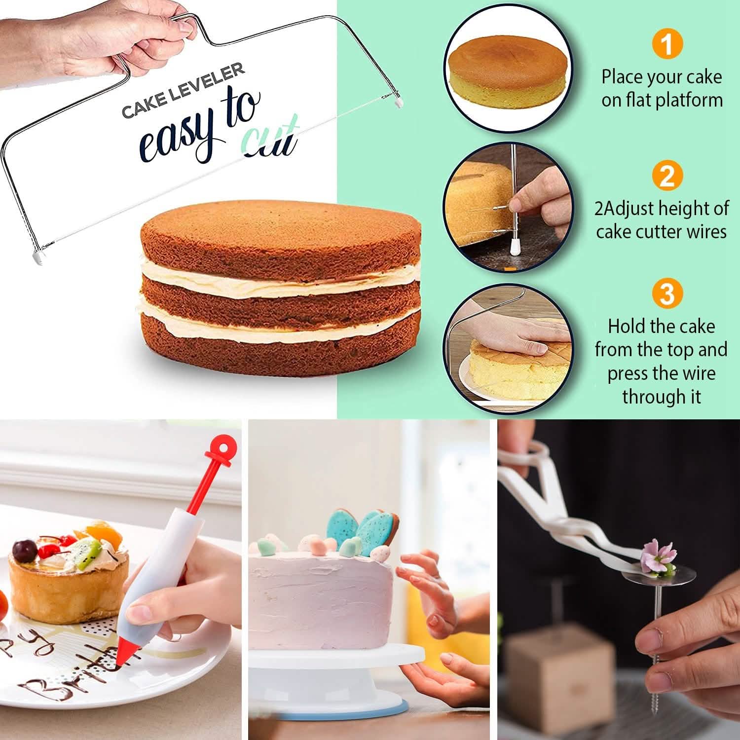 108-Piece: Cake Decorating Supplies Kit