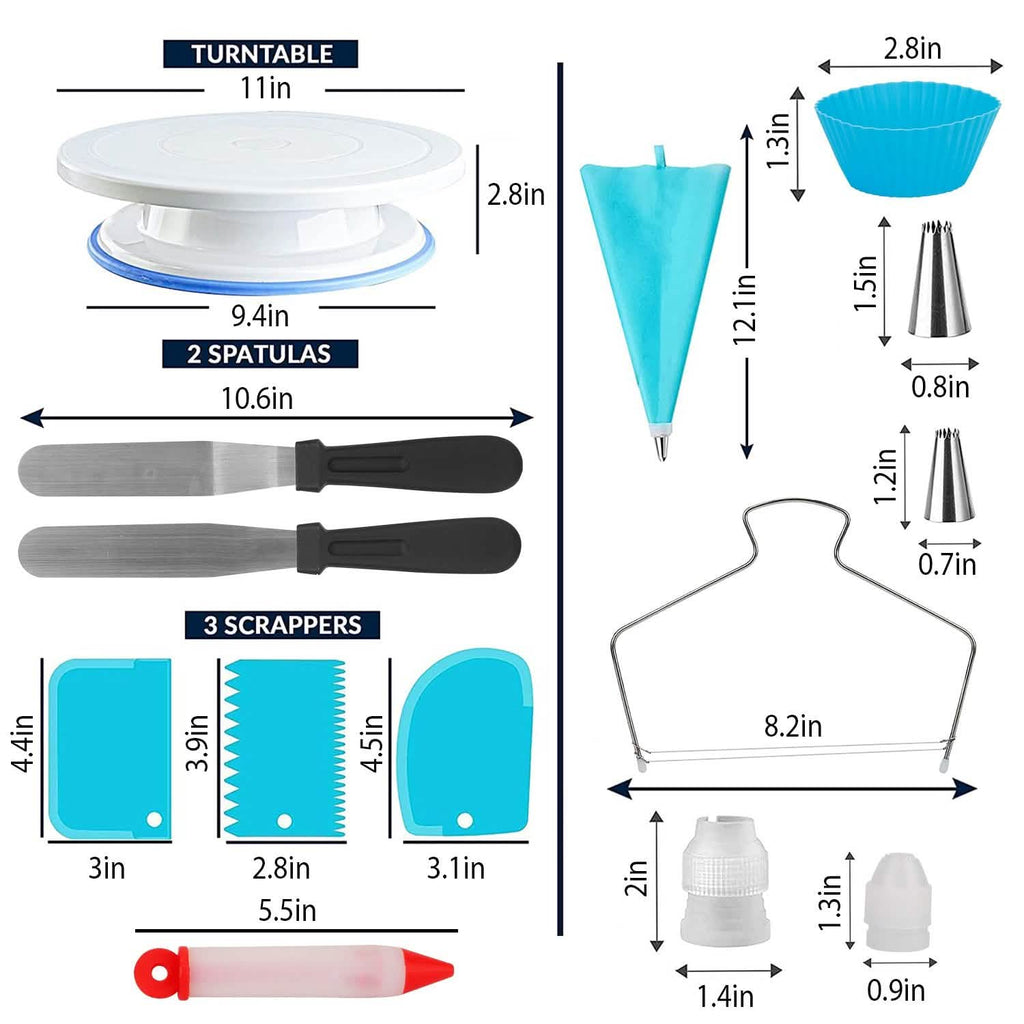 108-Piece: Cake Decorating Supplies Kit
