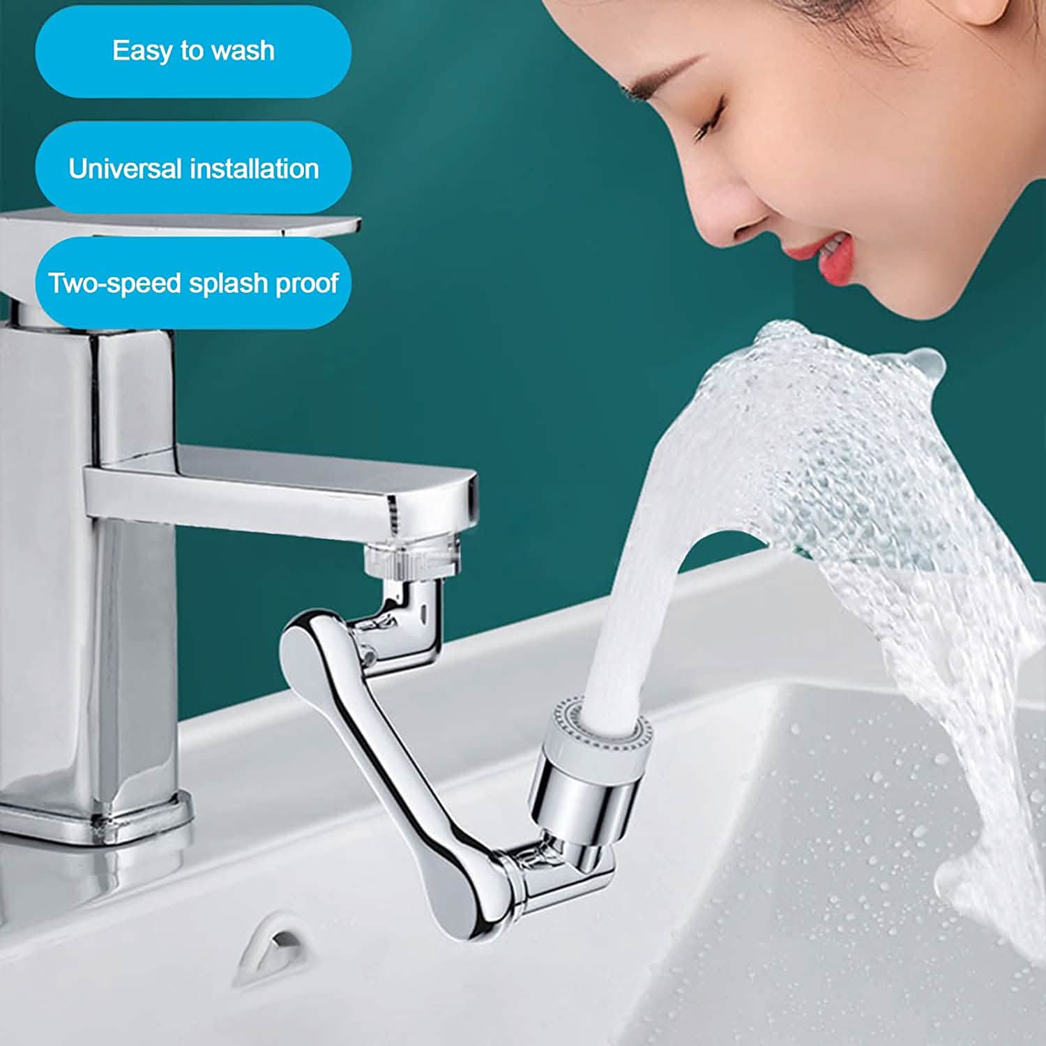 1080 Degree Extension Universal Faucet Aerator 2 Modes