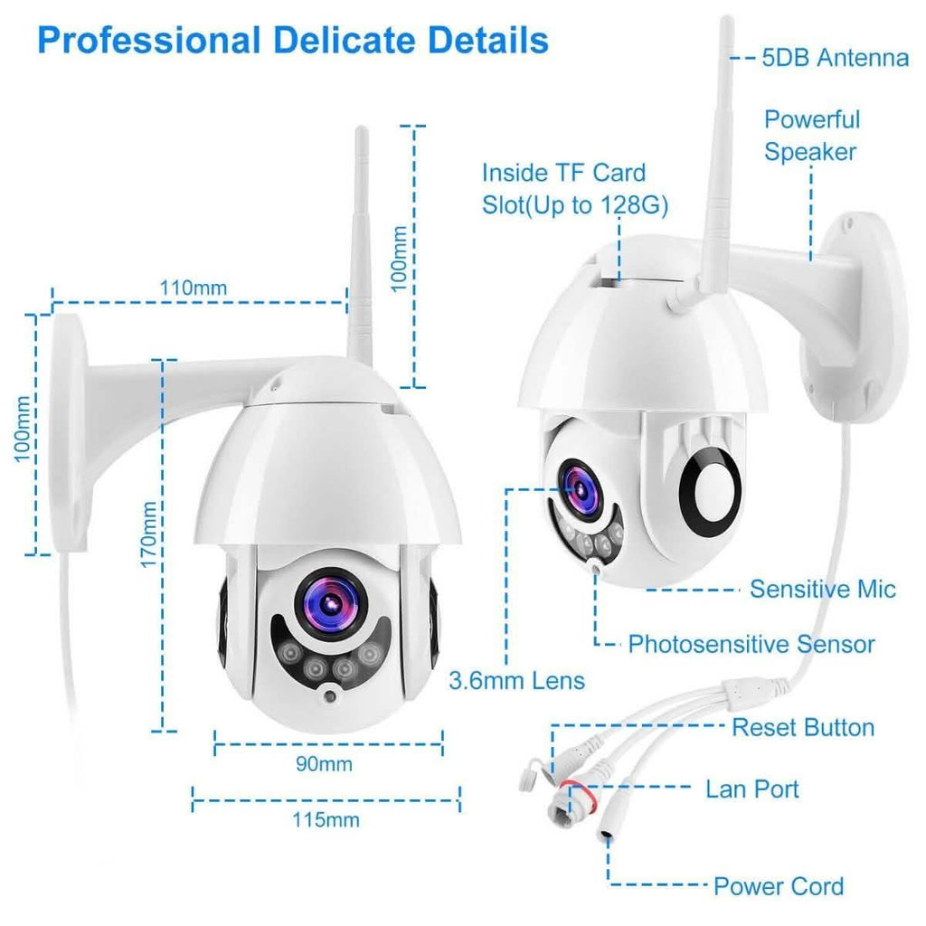 1080P FHD WiFi IP Camera Two-Way