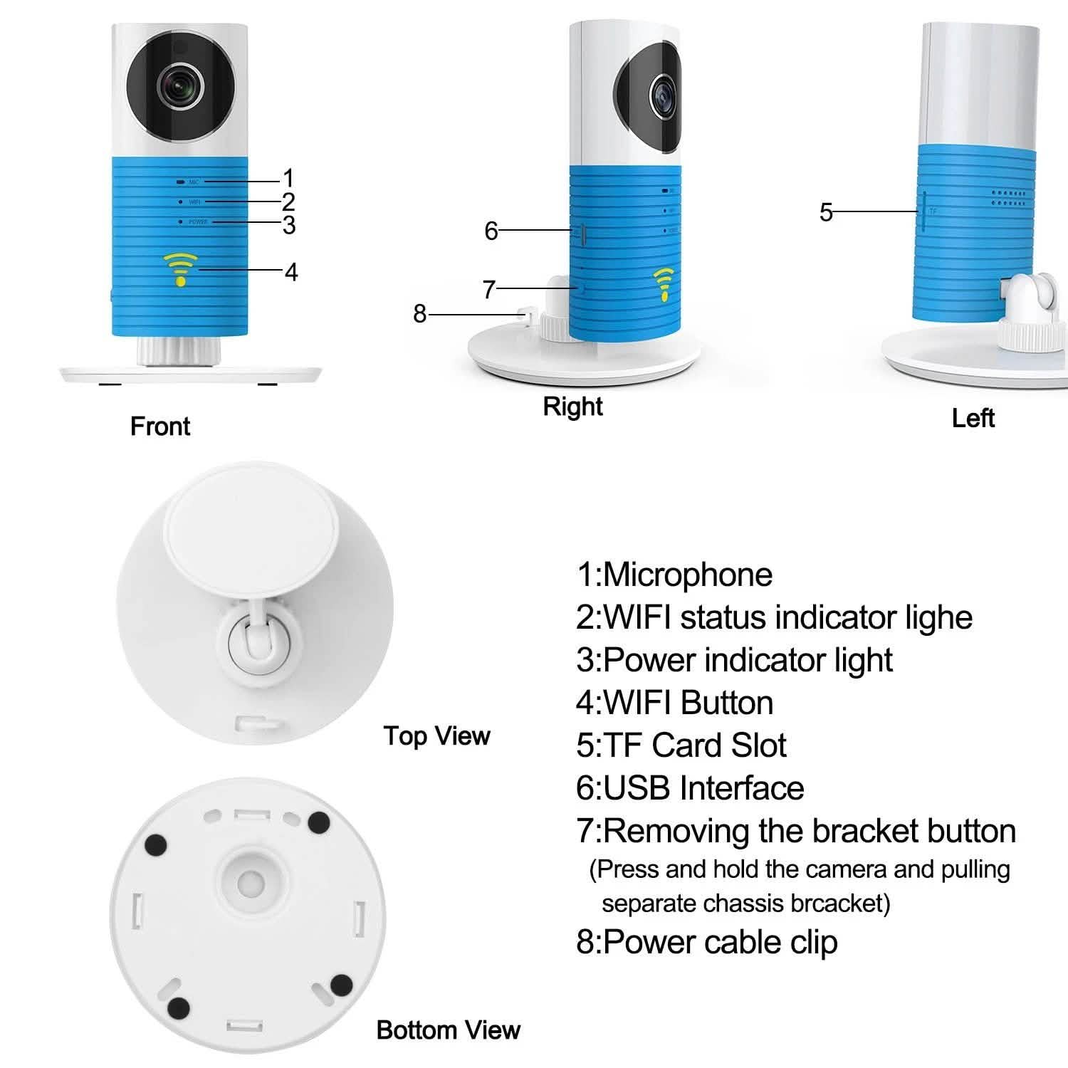 1080P HD IP Wireless Smart WiFi CCTV Camera Video Baby Monitor Camera