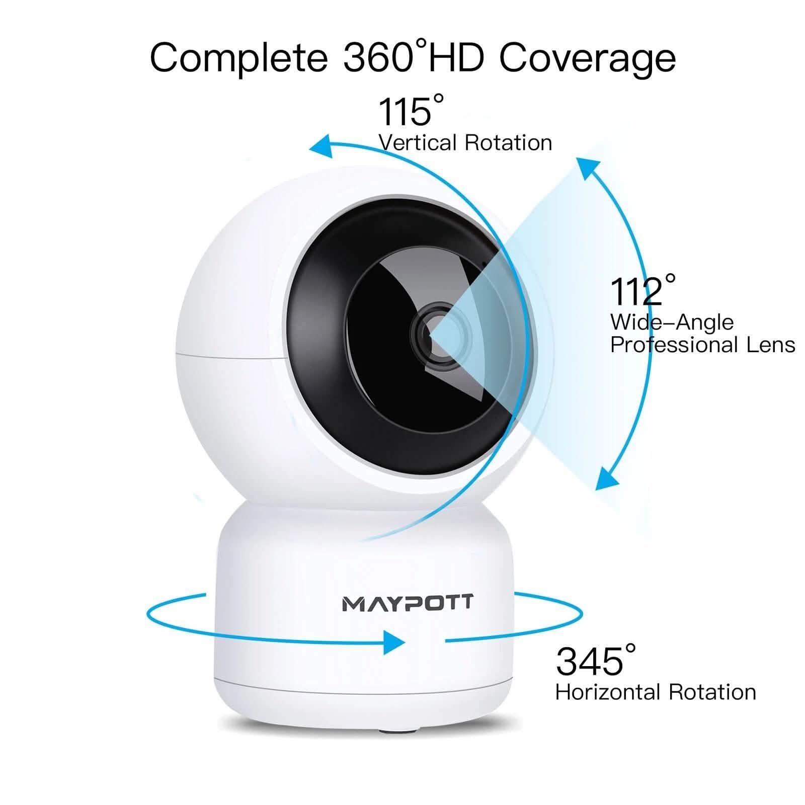 1080P HD Wireless Smart Spy Camera WiFi Security IR Night Vision Baby Monitor