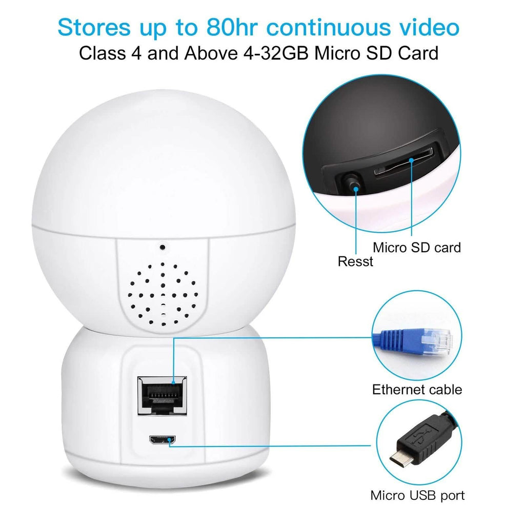 1080P HD Wireless Smart Spy Camera WiFi Security IR Night Vision Baby Monitor