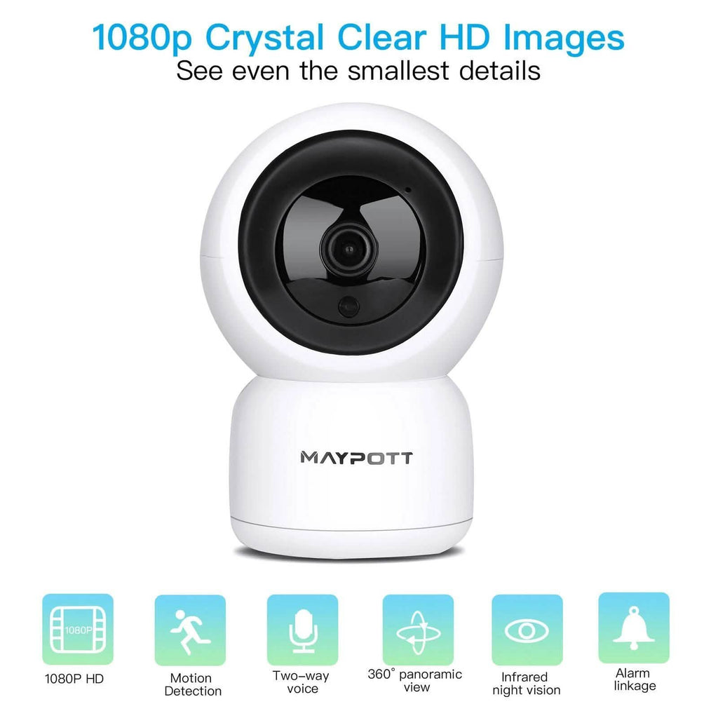 1080P HD Wireless Smart Spy Camera WiFi Security IR Night Vision Baby Monitor