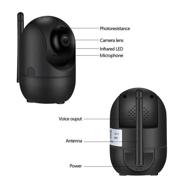 1080P Intelligent Tracking Home Security Camera HD Wifi PTZ Camera