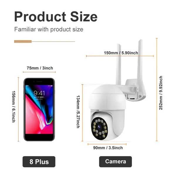 1080P Outdoor Full Color Night Vision Surveillance Camera