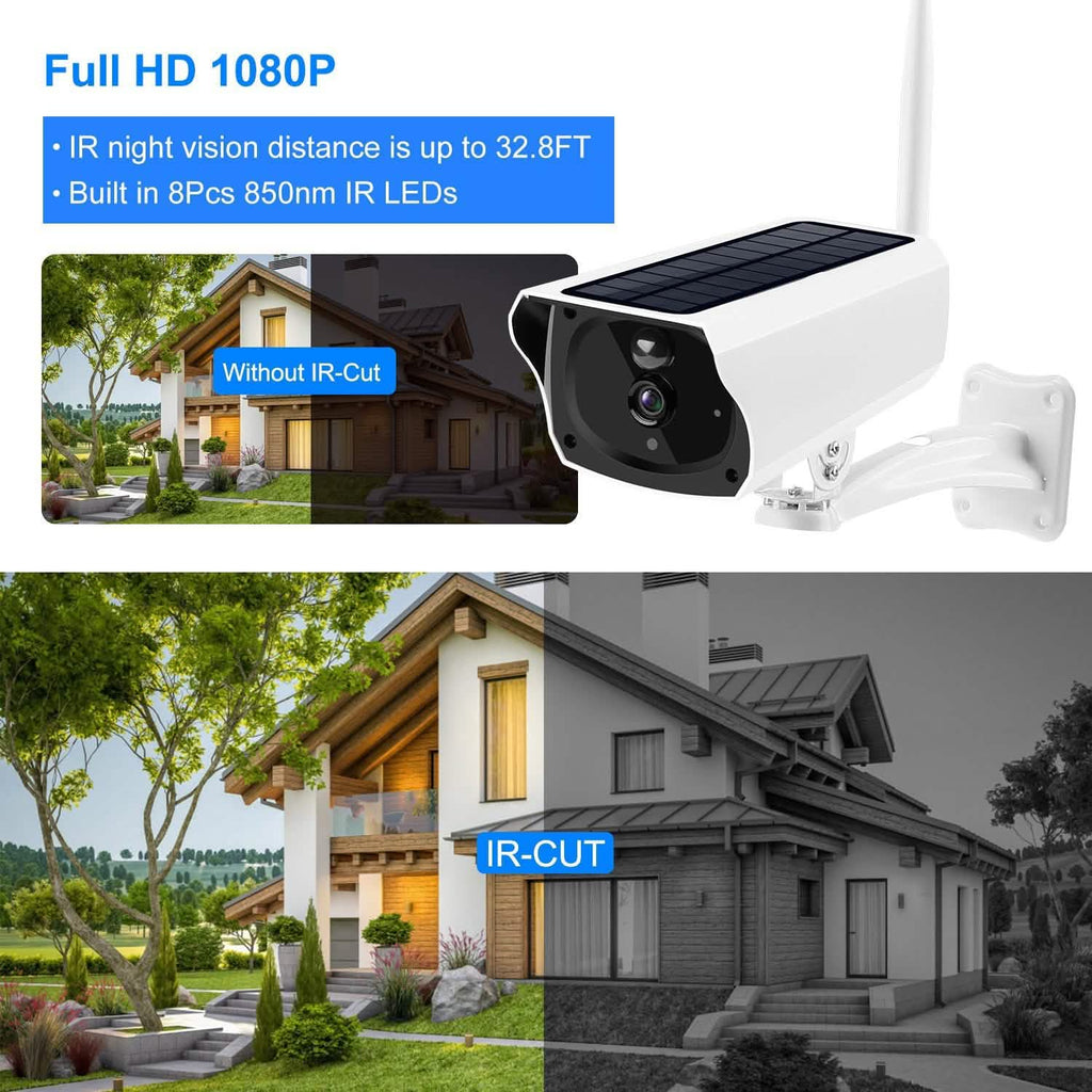 1080P Solar Powered Wifi IP Camera