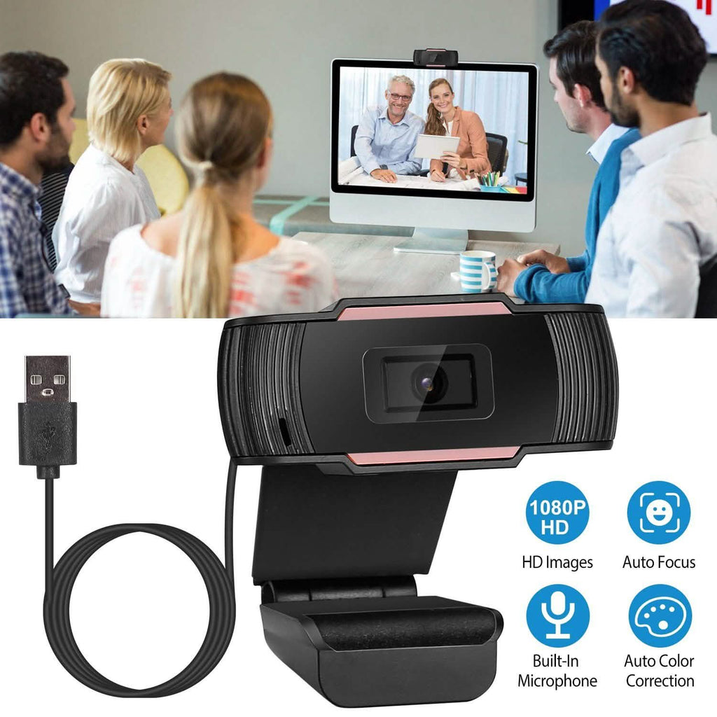 1080P USB Webcam 170 Degree Vertical Adjustment with Clip